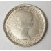AUSTRALIA 1956 . SIXPENCE . MULTIPLE ERRORS . OIL FILLED DIE ON OBVERSE